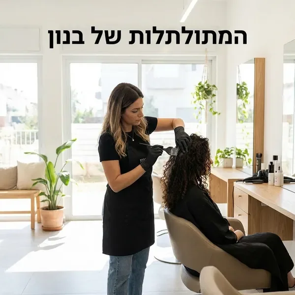 צביעה מקצועית לשיער מתולתל
